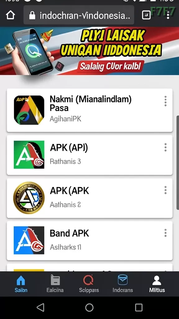 Cuplikan layar MERDEKA138 — aktivitas